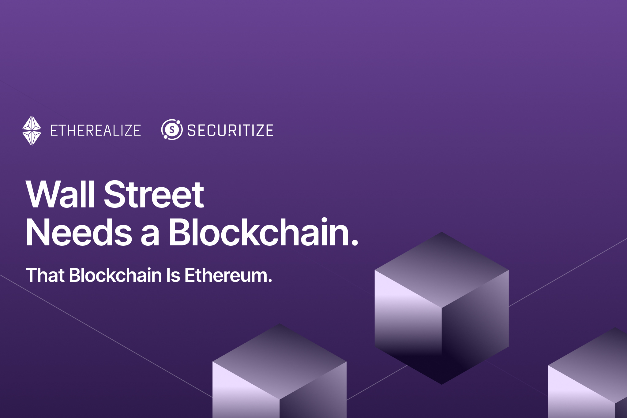 Wall Street Needs a Blockchain